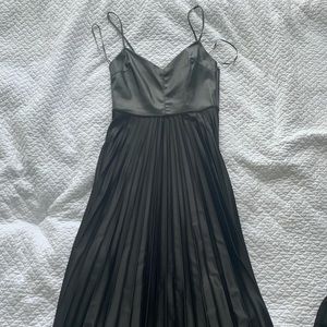 Zara NWT black pleated dress